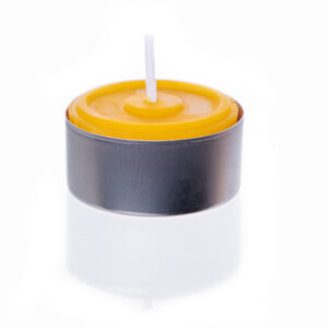 Teelicht mit Aluminiumhülle