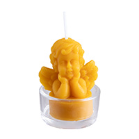 Teelicht Engel mit Glashülle