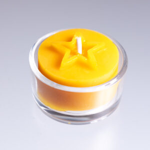 Teelicht Stern mit Glashülle